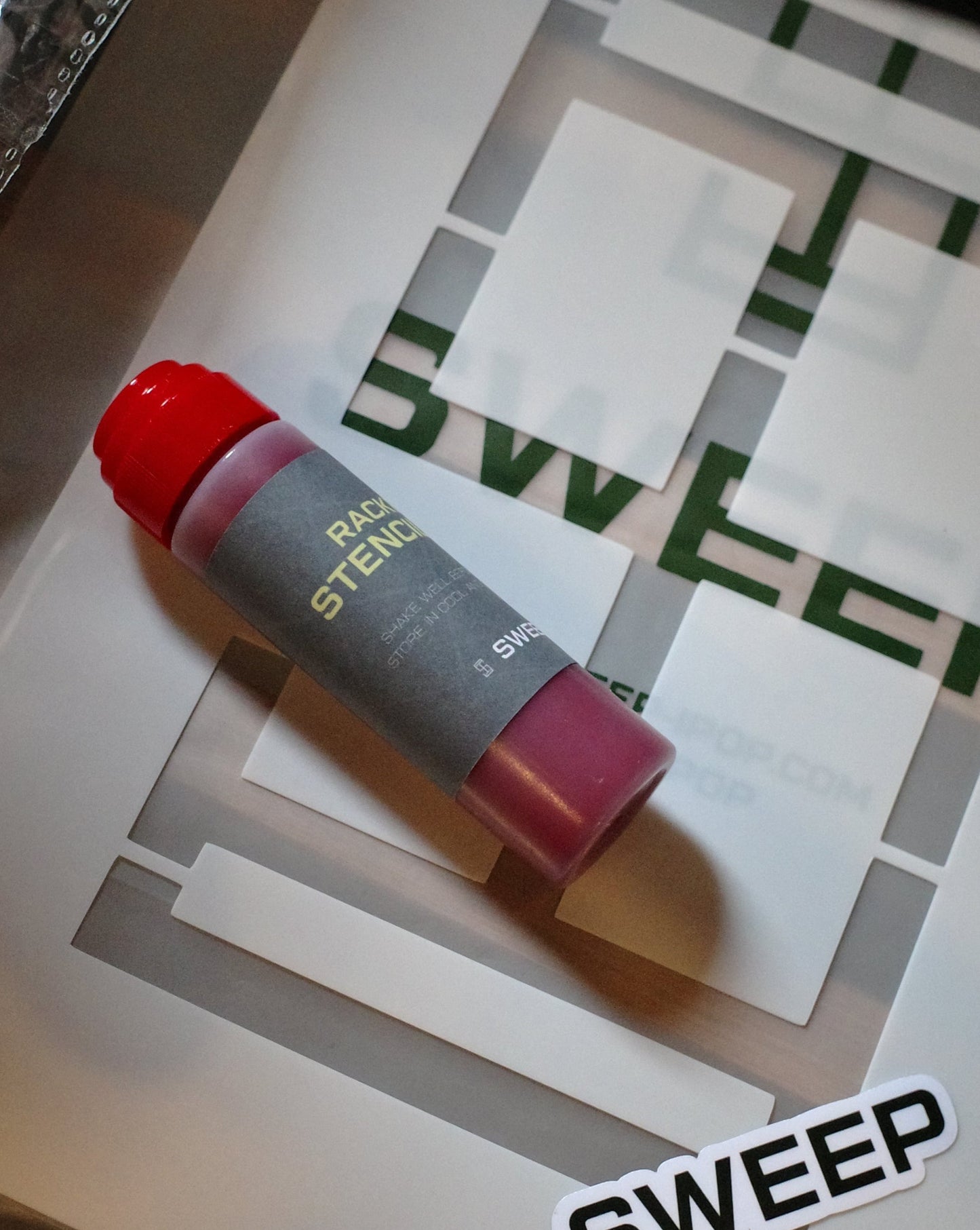 Sweep Racket Stencil & Ink Set